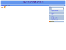 Tablet Screenshot of news.humnet.unipi.it