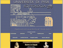 Tablet Screenshot of egittologia.unipi.it