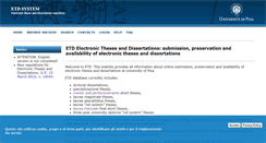 Desktop Screenshot of etd.adm.unipi.it