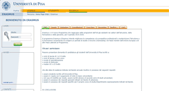 Desktop Screenshot of erasmus.unipi.it