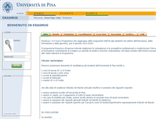 Tablet Screenshot of erasmus.unipi.it